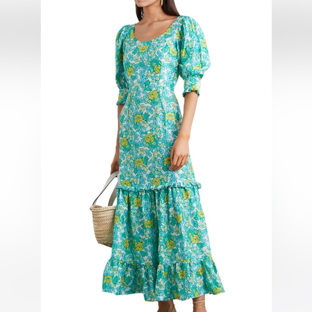 Rixo London Kiara Tiered Floral Dress